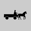 The journey is the destination... Horse-drawn cart